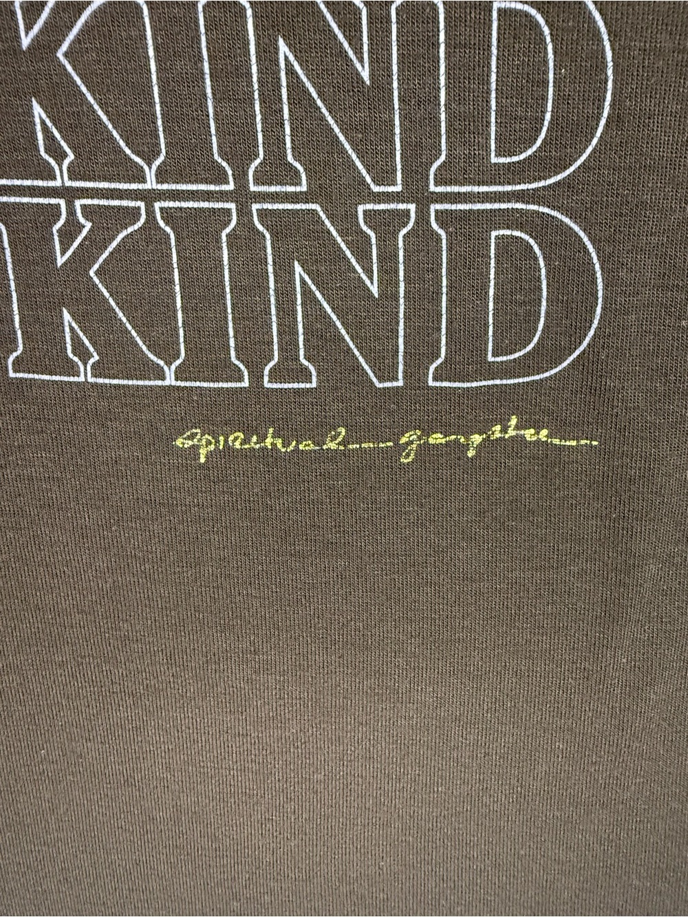 Spiritual Gangster Black 'Be Kind' Stacked Graphic Muscle Tank - Picture 3 of 4